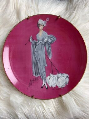 “Elegant Lady” Porcelain plate featuring an Art Deco style Collector Plate